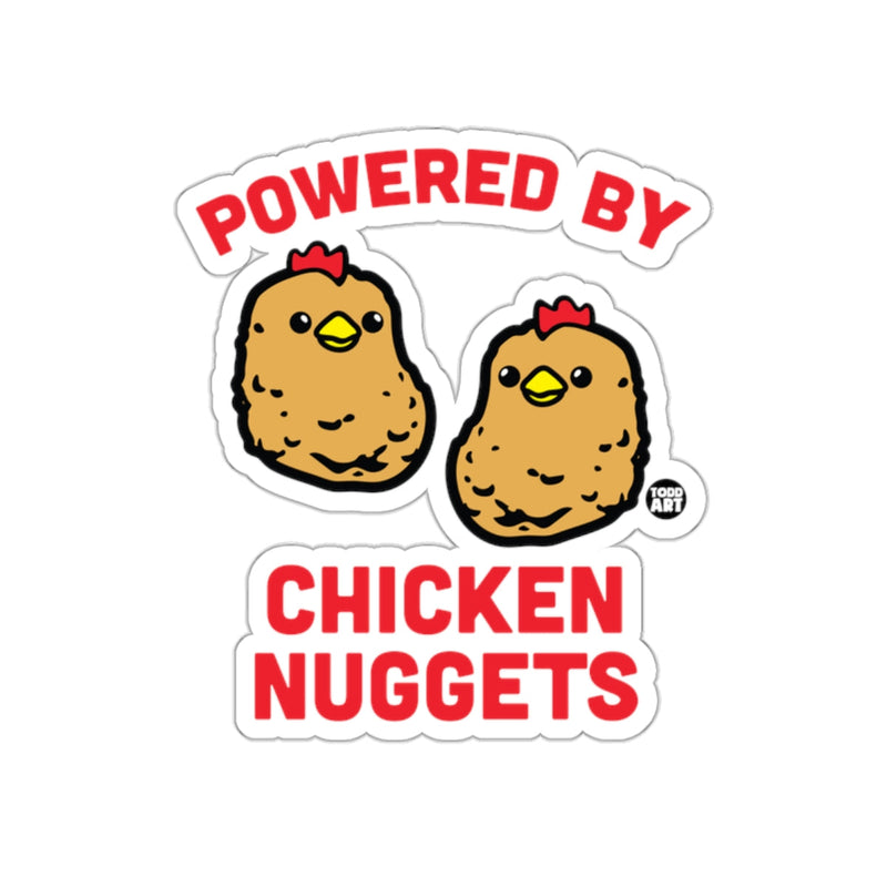 Load image into Gallery viewer, Powered By Chicken Nuggets Funny Sticker
