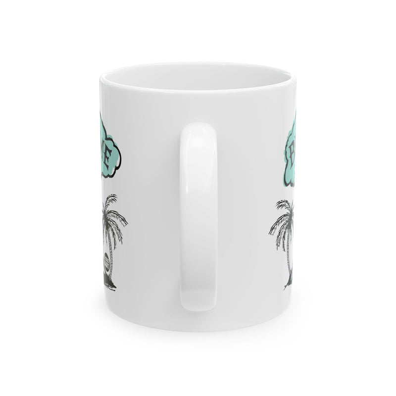 Load image into Gallery viewer, Blow Me Volcano Coffee Mug, Funny Volcano Pun Mug
