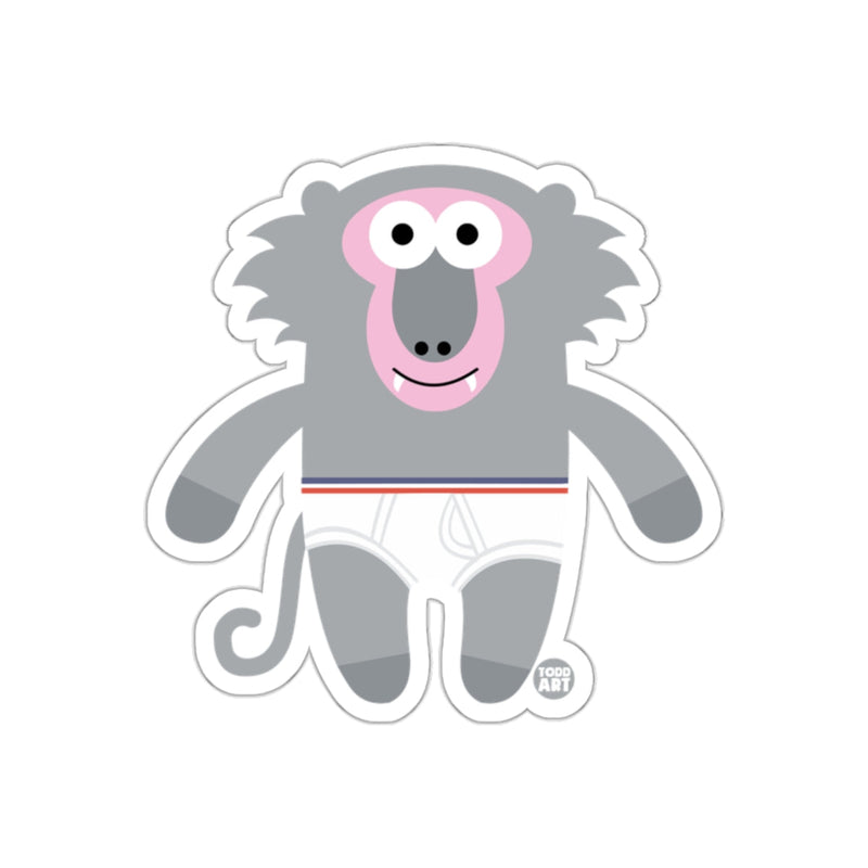 Load image into Gallery viewer, Cute Baboon Cartoon Character Graphic Design Sticker
