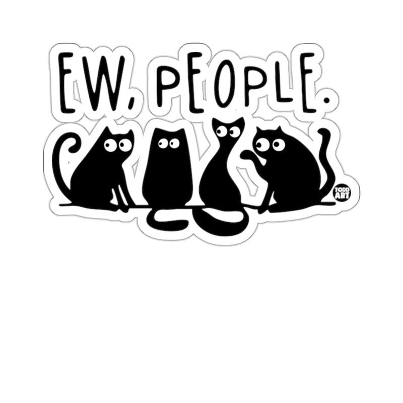 Load image into Gallery viewer, EW. PEOPLE. Funny Black Cats Image 
