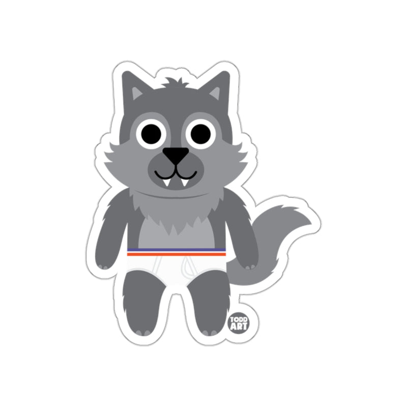 Load image into Gallery viewer, Cute Cartoon Wolf Character Sticker for Kids
