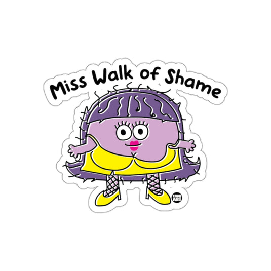Miss Walk of Shame Sticker Funny Cartoon Character