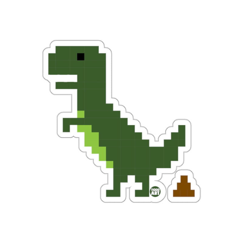 Load image into Gallery viewer, Fun Pixelated Dinosaur with Surprise Sticker
