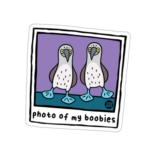 Photo Of My Boobies Birds Funny Todd Art Style sticker