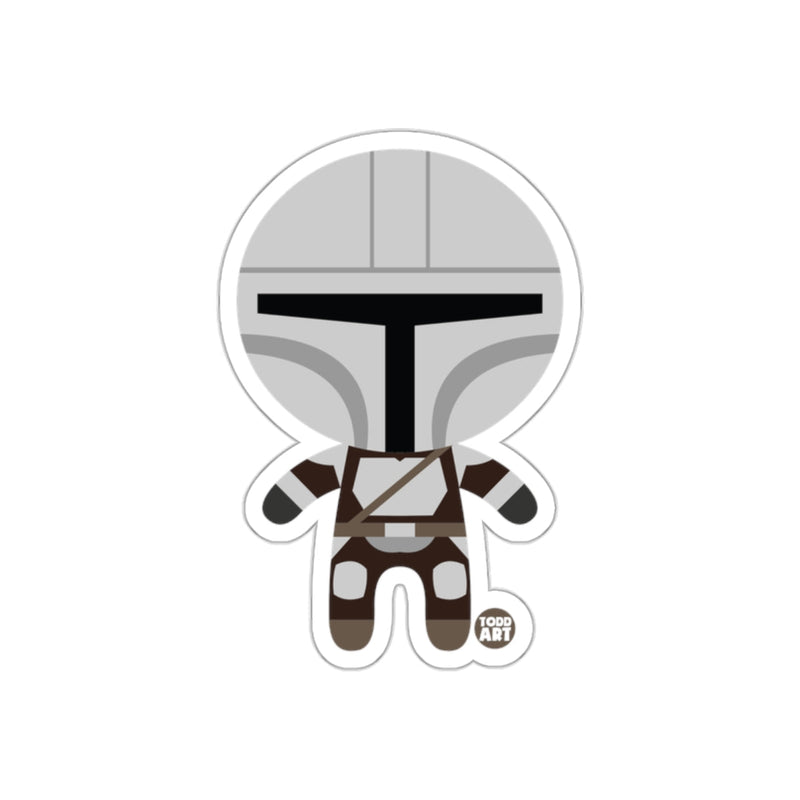 Load image into Gallery viewer, Cute Mandalorian Helmet Character Sticker
