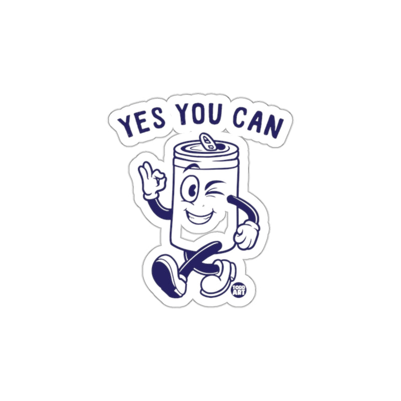 Load image into Gallery viewer, Yes You Can Motivational Graphic Sticker
