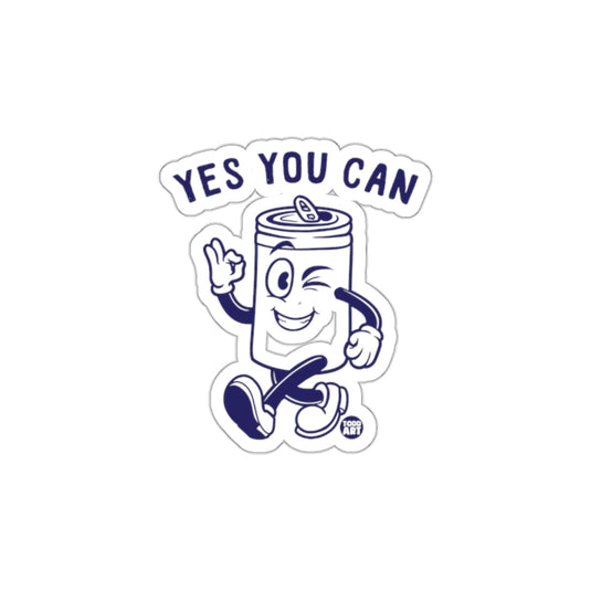Yes You Can Motivational Graphic Sticker