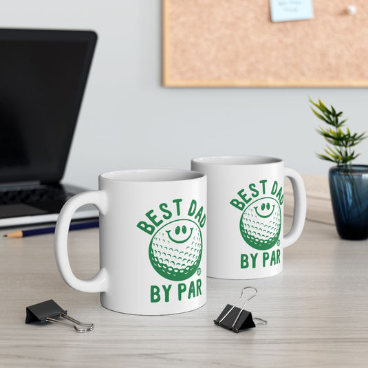 Best Dad By Par Golf Lovers Gift Coffee Mug