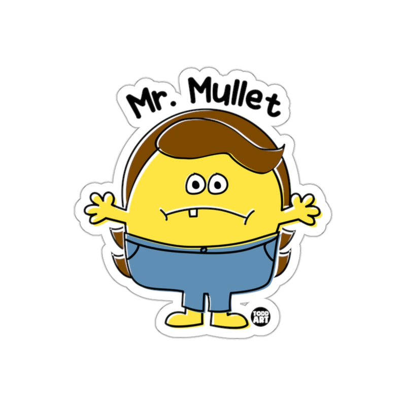 Load image into Gallery viewer, Mr. Mullet Cartoon Character Sticker Decal
