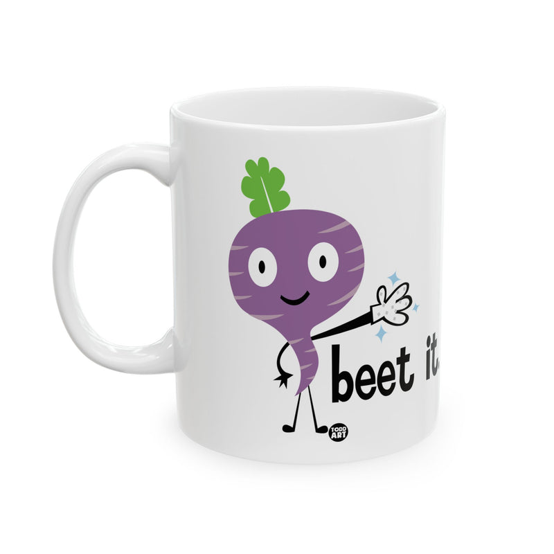 Load image into Gallery viewer, Beet It MJ Beet Coffee Mug, Funny Beet Mug, Michael Jackson Beet It Pun Mug
