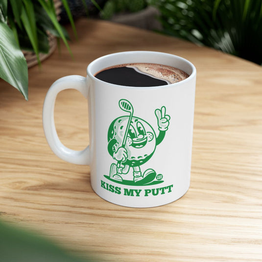 Kiss My Putt Novelty Mug for Golf Lovers