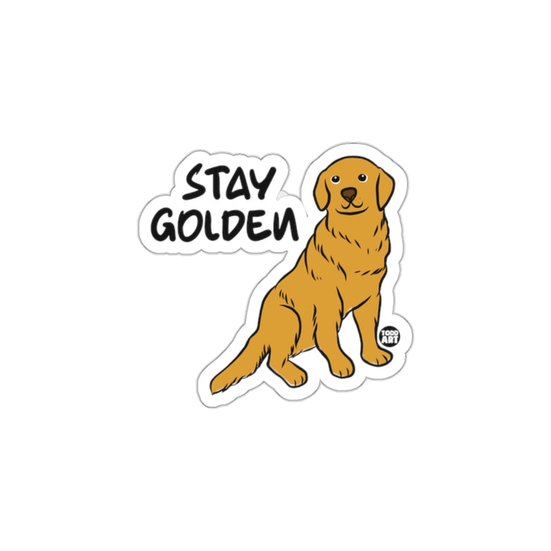 Load image into Gallery viewer, Stay Golden with Cute Golden Retriever Sticker
