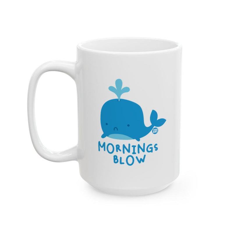 Load image into Gallery viewer, Mornings Blow Whale Graphic Large Coffee Mug
