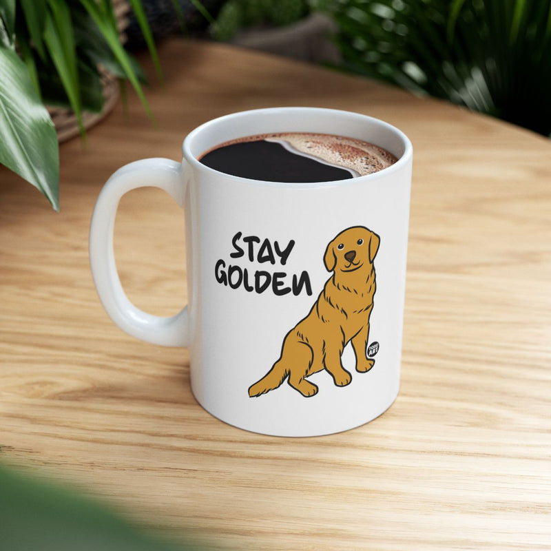 Load image into Gallery viewer, Stay Golden Illustrated Mug for Dog Lovers
