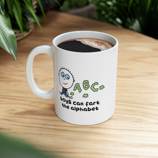 Boys Can Fart the Alphabet Funny Mug Product