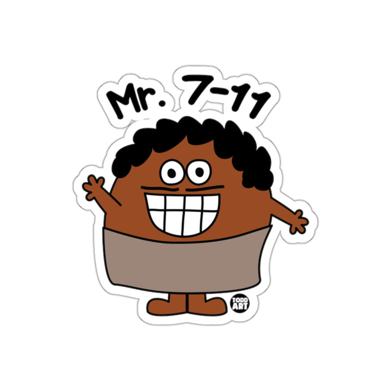 Load image into Gallery viewer, Mr. 7-11 Cartoon Character Sticker Product
