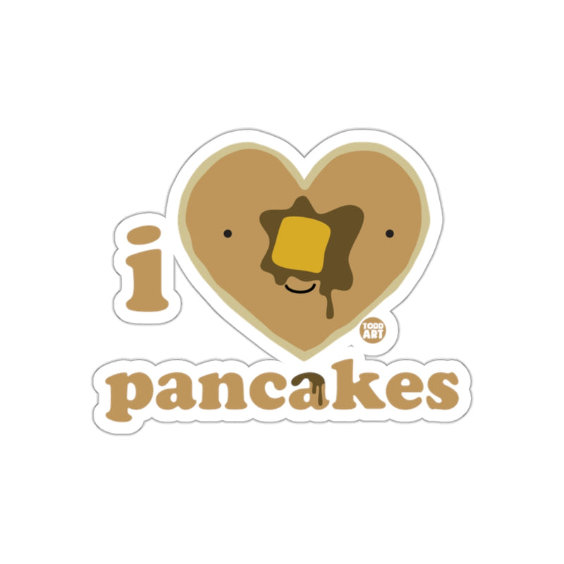 Load image into Gallery viewer, I Heart Pancakes Cute Pancake Lover Sticker
