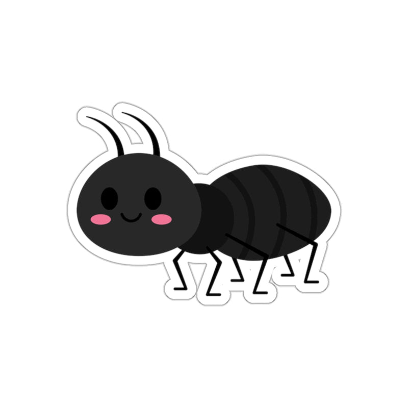 Load image into Gallery viewer, Cute Smiling Ant with Pink Cheeks Sticker Design
