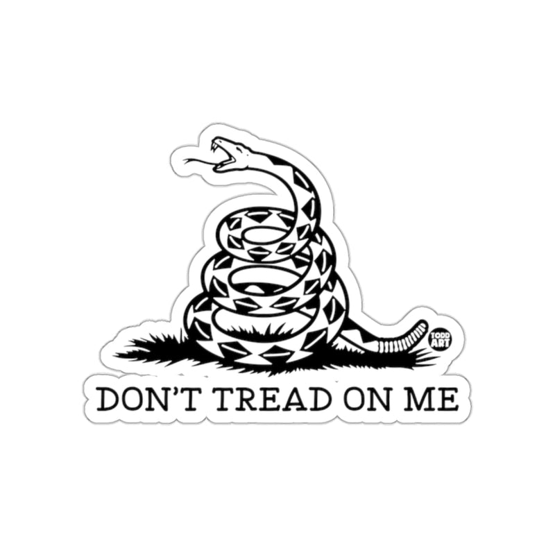 Load image into Gallery viewer, Don't Tread On Me Snake Emblem Image Premium sticker
