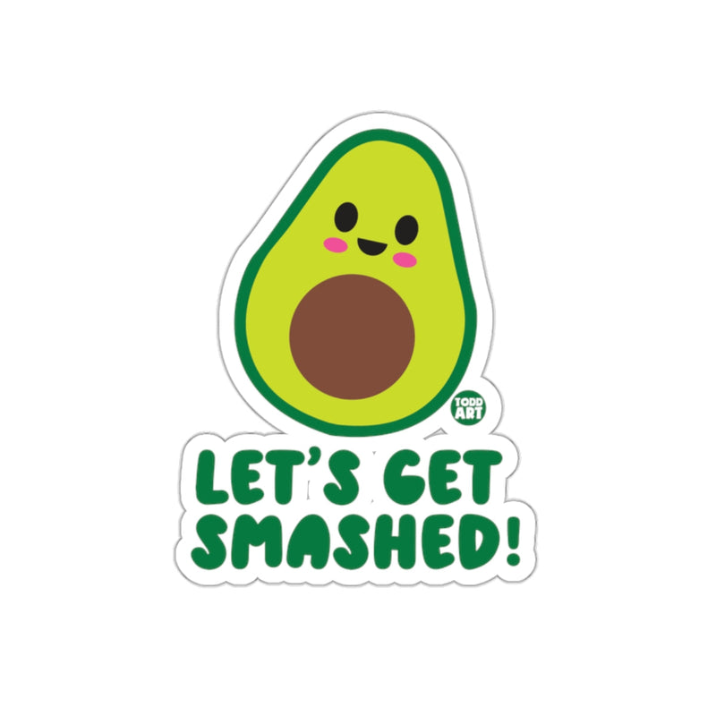 Load image into Gallery viewer, Let's Get Smashed Cute Avocado Sticker
