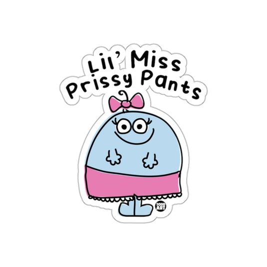 Lil Miss Prissy Pants Cartoon Character Sticker