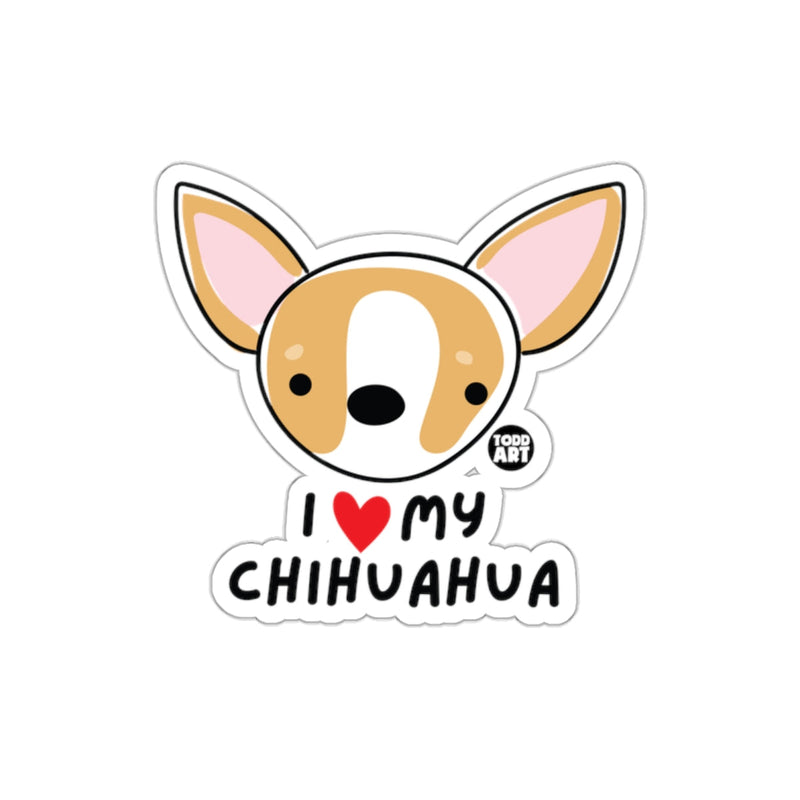 Load image into Gallery viewer, I Love My Chihuahua Cute Dog Sticker
