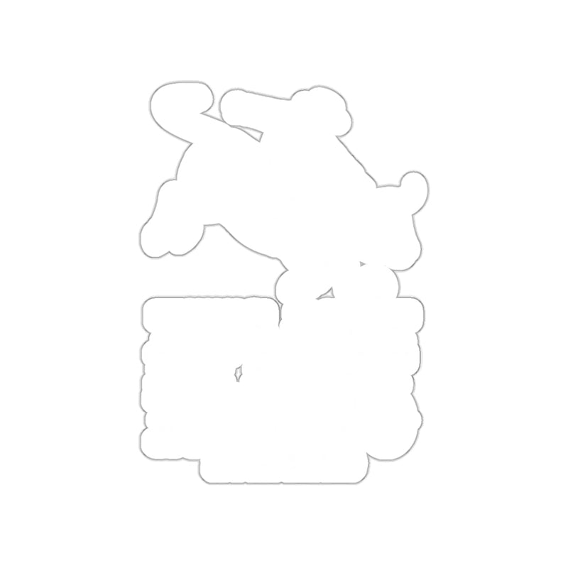 Load image into Gallery viewer, Fun Decorative Motorcycle Bear Shape Party Sign
