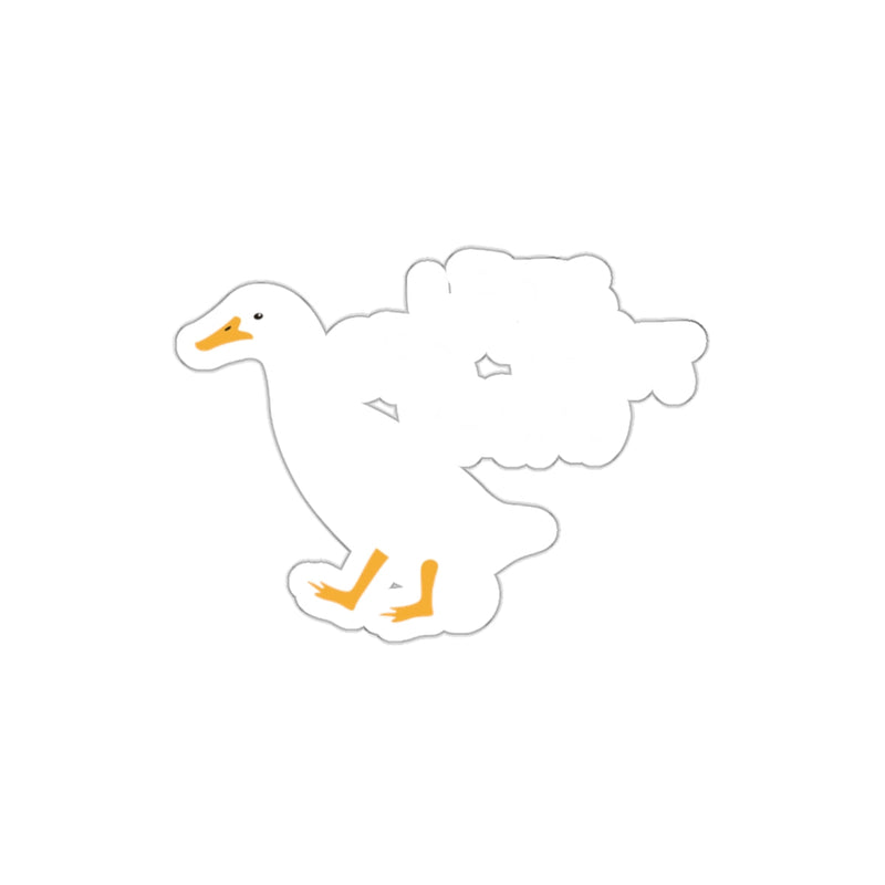 Load image into Gallery viewer, Cute Duck Character with Bubble Text Sticker

