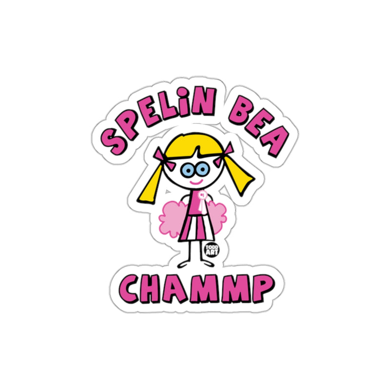 Load image into Gallery viewer, Spelin Bea Chammp Sticker for Kids and Students
