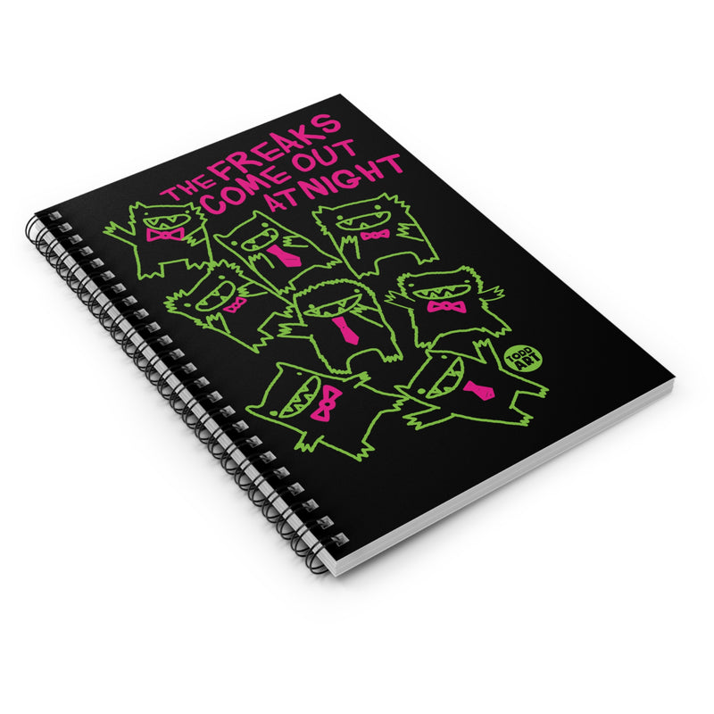 Load image into Gallery viewer, Freaks Come Out at Night Notebook Spiral Notebook - Ruled Line
