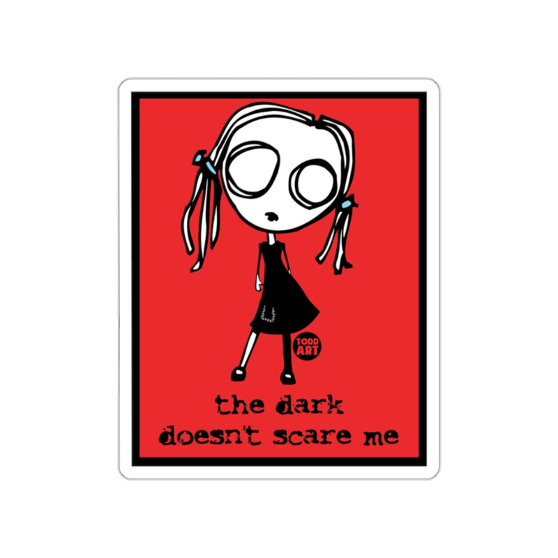 Load image into Gallery viewer, The Dark Doesn't Scare Me Art Print Sticker
