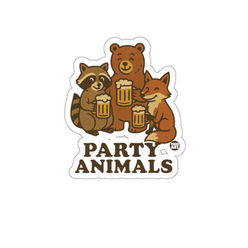 Load image into Gallery viewer, Party Animals Sticker for Fun Lovers and Party Enthusiasts
