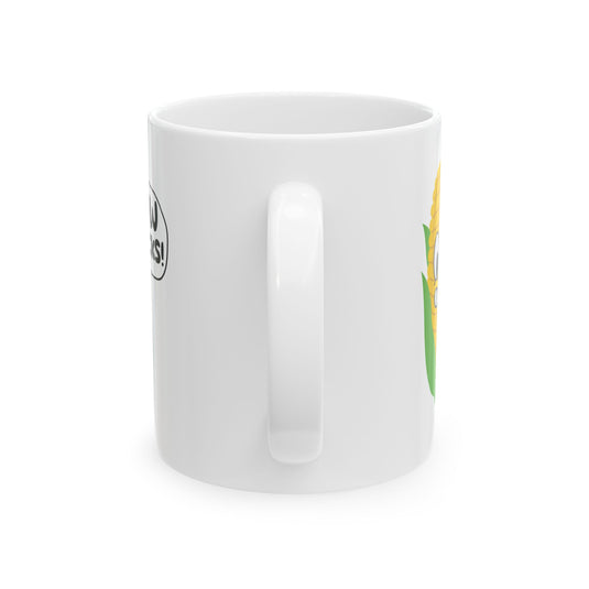 Aww Shucks Corn Fart Mug, Funny Corn Cob Mug, Corn Cob Pun Mug