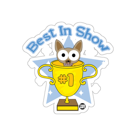 Best In Show Number 1 Dog Trophy Sticker