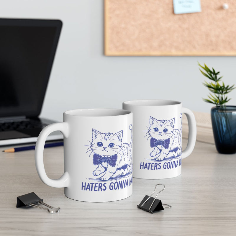 Load image into Gallery viewer, Haters Gonna Hate Cute Cat Mug Perfect for Cat Lovers
