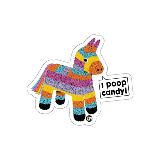 Fun Colorful Pinata I Poop Candy Design Illustration sticker