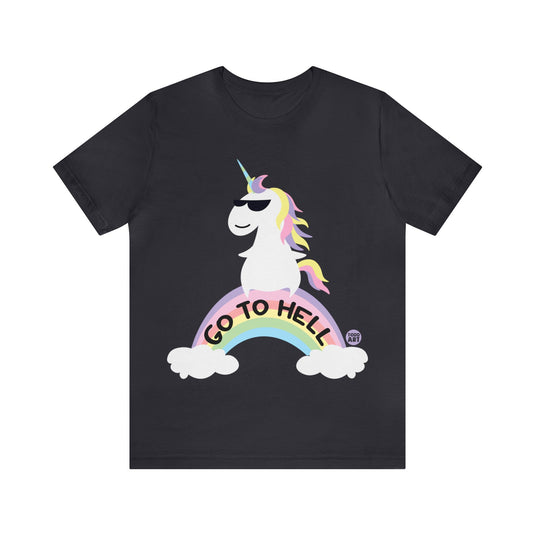 Go to hell Unicorn Tshirt, Elmo Shirt Funny, Retro Tees, Elmo T-shirt Adult