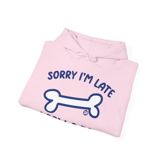 Sorry I'm Late I Saw a Dog Unisex Heavy Blend Hooded Sweatshirt