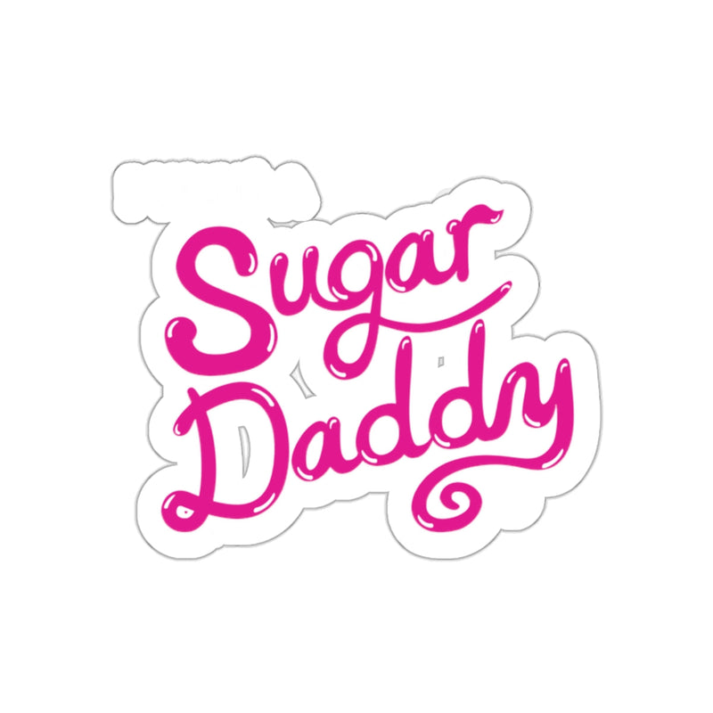 Load image into Gallery viewer, Sugar Daddy Fun Sticker in Bright Pink Letters
