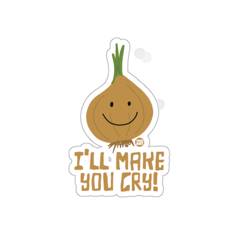 Load image into Gallery viewer, I'll Make You Cry Onion Character Sticker
