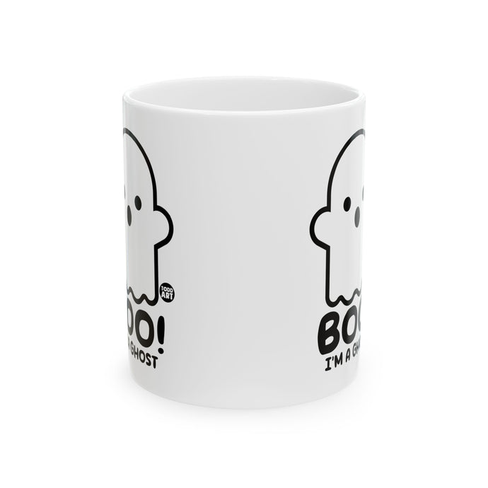 Boo I'm a Ghost Coffee Mug, Funny Halloween Ghost Mug Gift