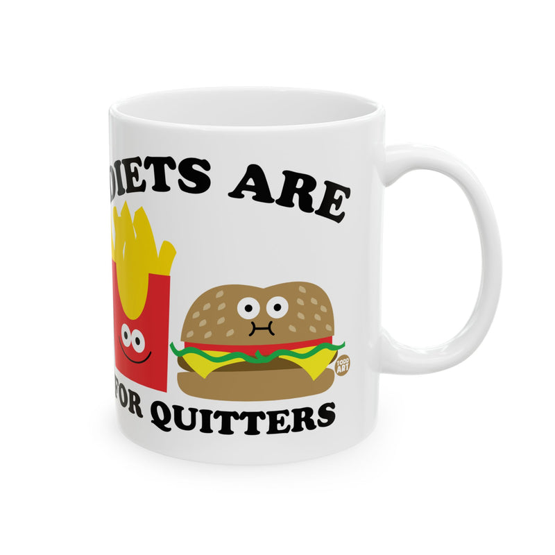 Load image into Gallery viewer, Diets For Quitters Mug, Funny Mugs for Him, Sarcastic Mens Mug, Funny Coffee Mug Men
