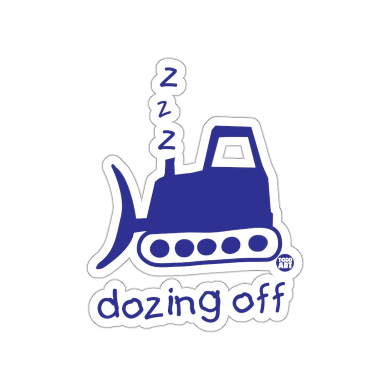 Load image into Gallery viewer, Dozing Off Bulldozer With ZZZ Letters Sticker
