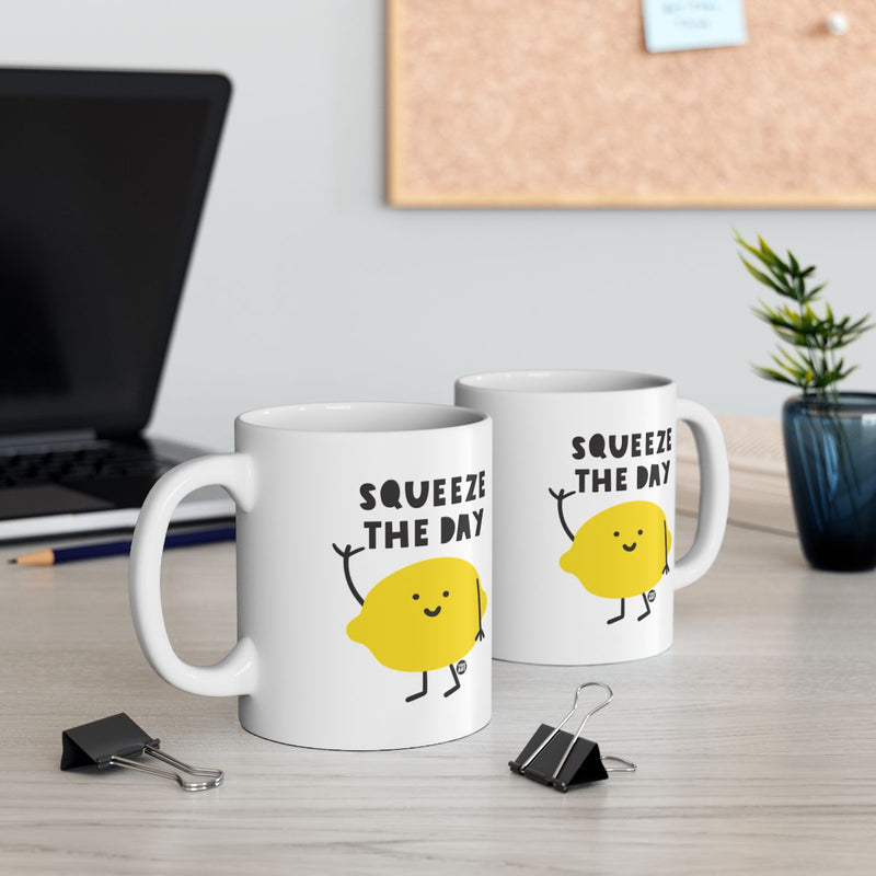 Load image into Gallery viewer, Squeeze the Day Cute Lemon Design Coffee Mug
