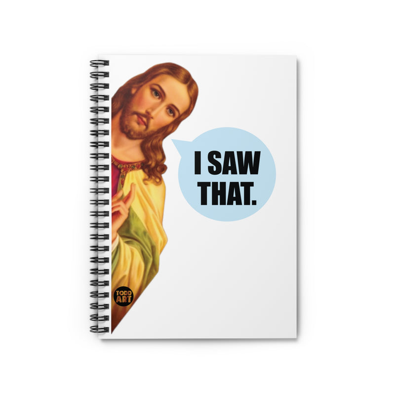 Load image into Gallery viewer, I Saw That jesus Notebook Spiral Notebook - Ruled Line
