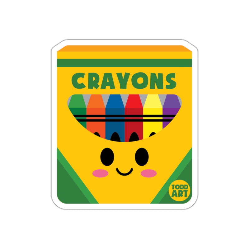 Load image into Gallery viewer, Cute and Colorful Smiling Box of Crayons Sticker
