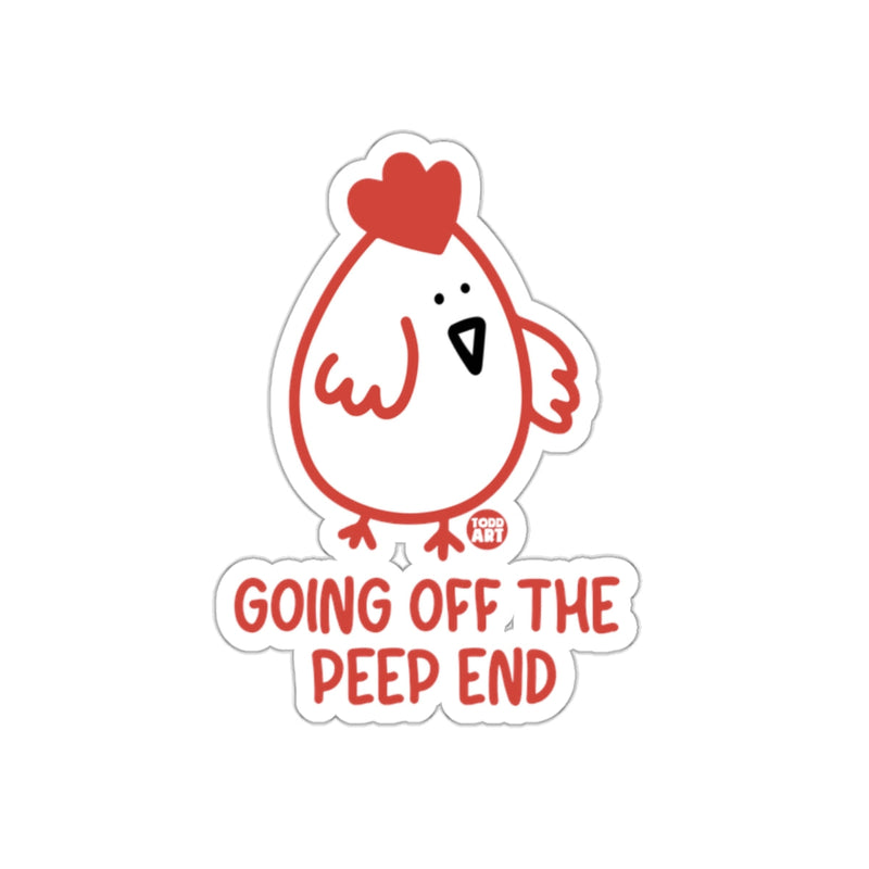 Load image into Gallery viewer, Going Off The Peep End Cute Chicken Sticker
