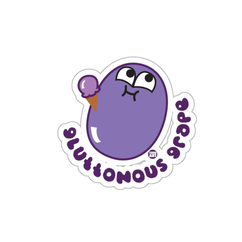 Load image into Gallery viewer, Gluttonous Grape Cute Cartoon Vinyl Sticker Decal
