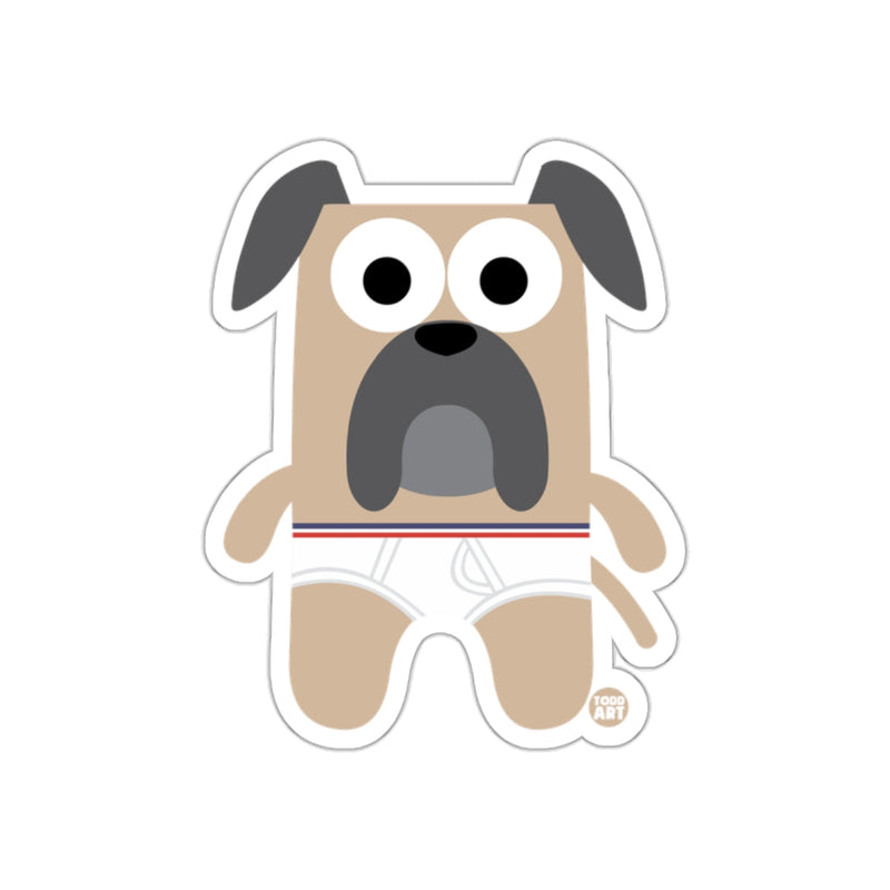 Load image into Gallery viewer, Todd Art Cute Cartoon Dog with Underwear Sticker
