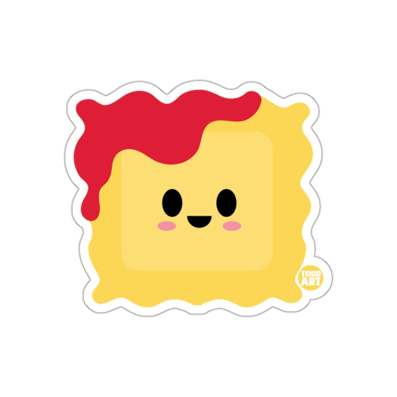 Load image into Gallery viewer, Cute Smiling Lasagna Character Sticker for Fun Decor
